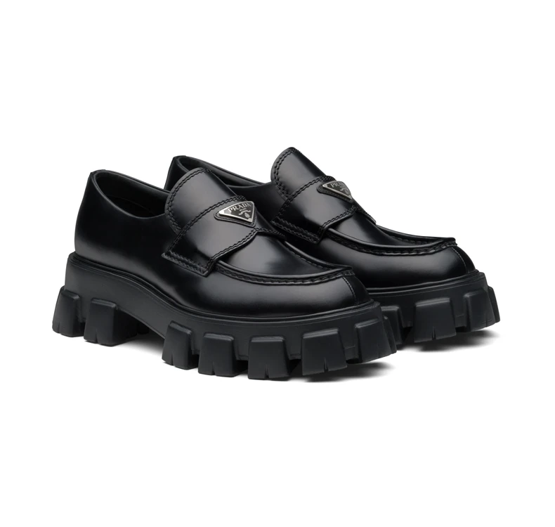 商品[国内直发] Prada|PRADA 黑色男士乐福鞋 2DE129-B4L-F0002,价格¥7085,第5张图片详细描述