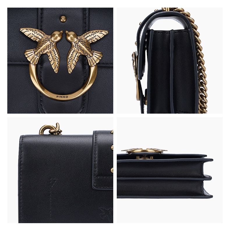 商品PINKO|品高21秋冬新款mini基本款飞鸟链条配皮燕子包,价格¥1840,第7张图片详细描述