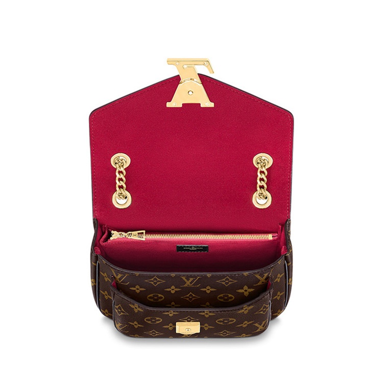 商品Louis Vuitton|Louis Vuitton 路易威登 新款女包LV PASSY 老花帆布单肩斜挎链条邮差包 M45592 送礼好物,价格¥20709,第7张图片详细描述