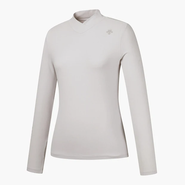 商品【预售商品15天发货】 DESCENTE|高尔夫女性领口配色细节长袖T恤展现个性 DO32WFTL93-LBGG,价格¥959,第8张图片详细描述