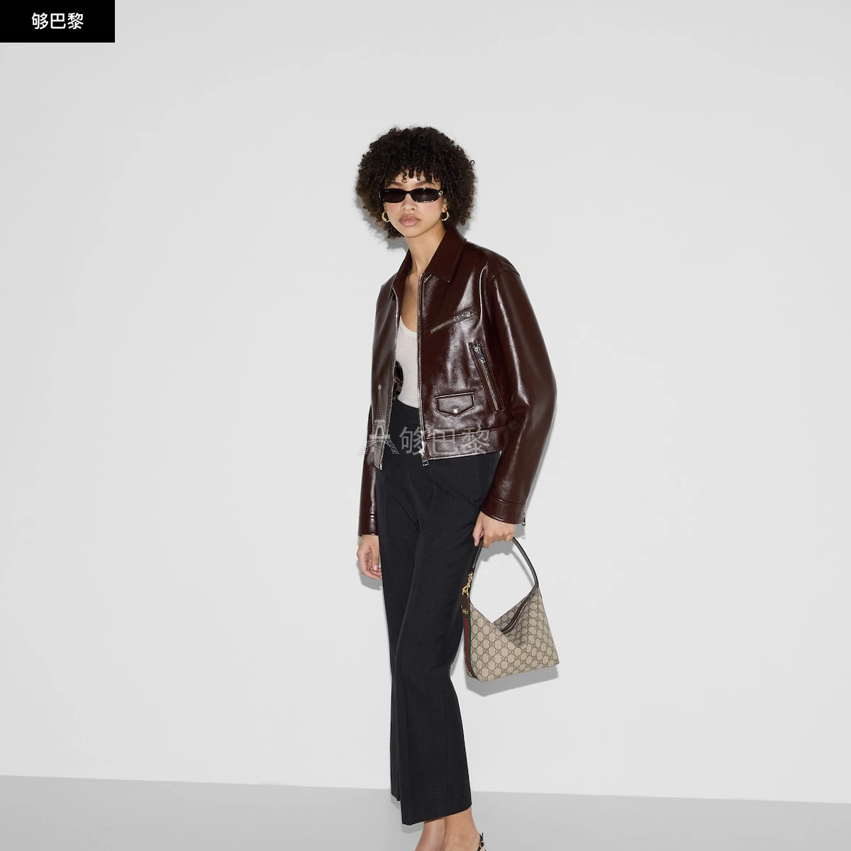 商品Gucci|【预售】 古驰 24秋冬 女士 单肩包 OPHIDIA系列超迷你肩背包 795170 96IWG 8745,价格¥10577,第5张图片详细描述