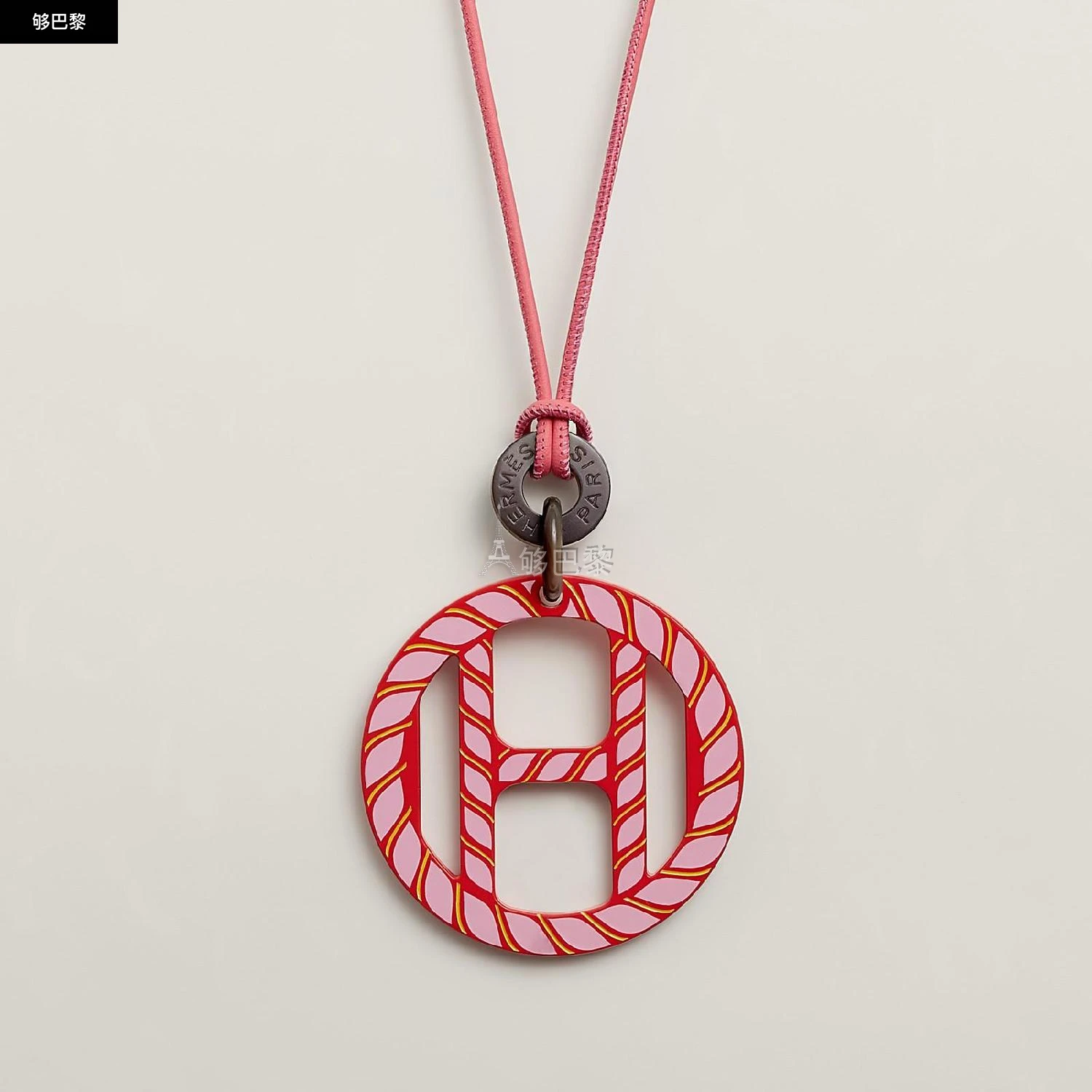 商品Hermes|【预售】 爱马仕 24秋冬 女士 吊坠 Pendentif H Equipe Nautique H000008FLF2,价格¥3909,第2张图片详细描述