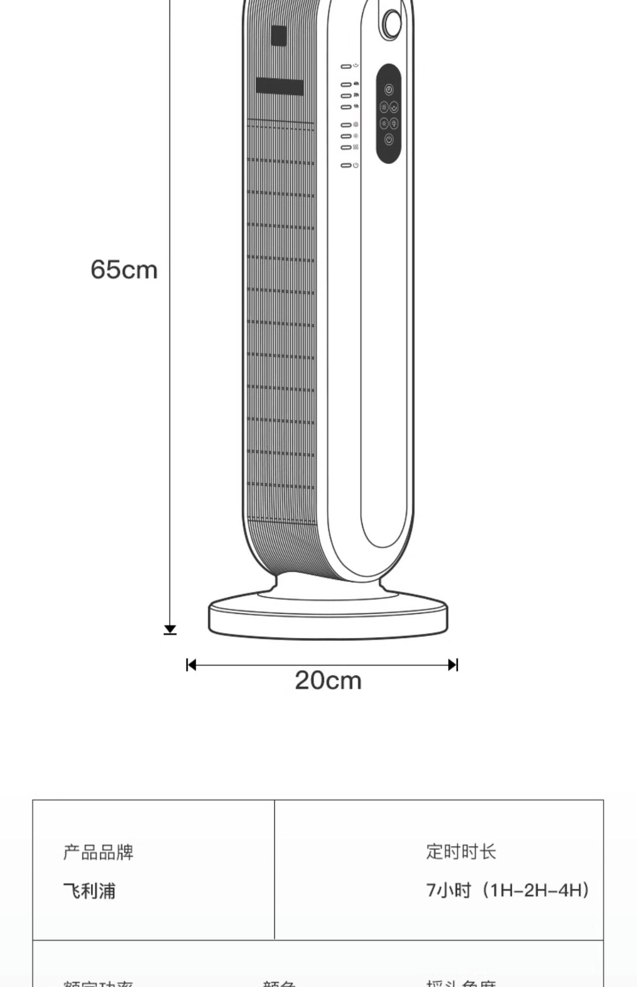 商品[国内直发] Philips|飞利浦取暖器家用速热遥控暖风机节能客厅婴儿省电暖器气办公浴室,价格¥934,第33张图片详细描述