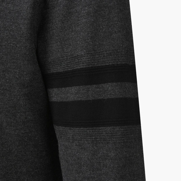 商品【预售商品15天发货】 DESCENTE|高尔夫系列男士条纹防风针织外套适合户外活动 DO42MFKPOA-CHAG,价格¥1413,第9张图片详细描述