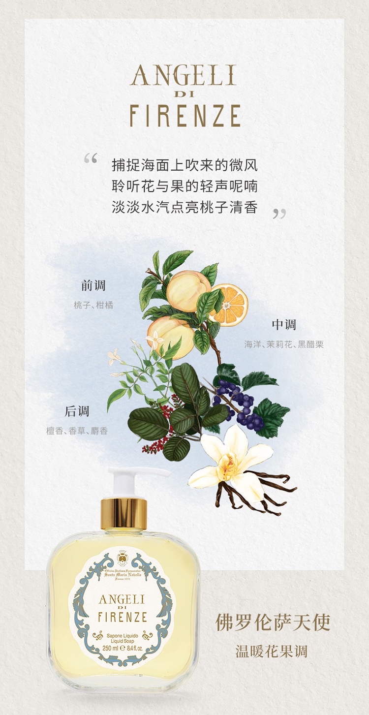 商品Santa Maria Novella|圣玛利亚 1221佛罗伦萨系列香氛洗手液250ml,价格¥444,第6张图片详细描述