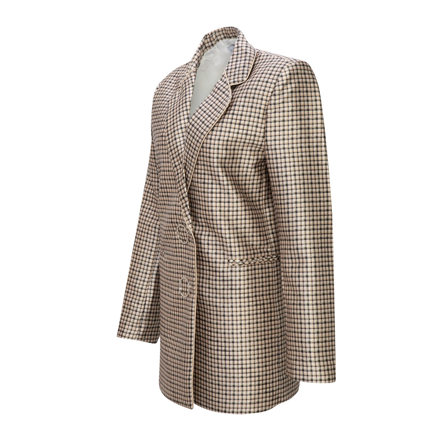 商品Sandro|SANDRO 女士格纹外套 R130125P-PLAID,价格¥423,第3张图片详细描述
