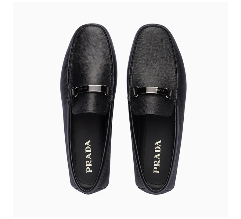 商品Prada|PRADA 男士黑色徽标驾车鞋 2DD159-053-F0002,价格¥3751,第6张图片详细描述