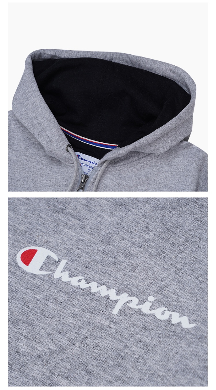 商品CHAMPION|冠军左胸草写小logo连帽拉链卫衣外套【M】GF91H-Y08160,价格¥378,第53张图片详细描述