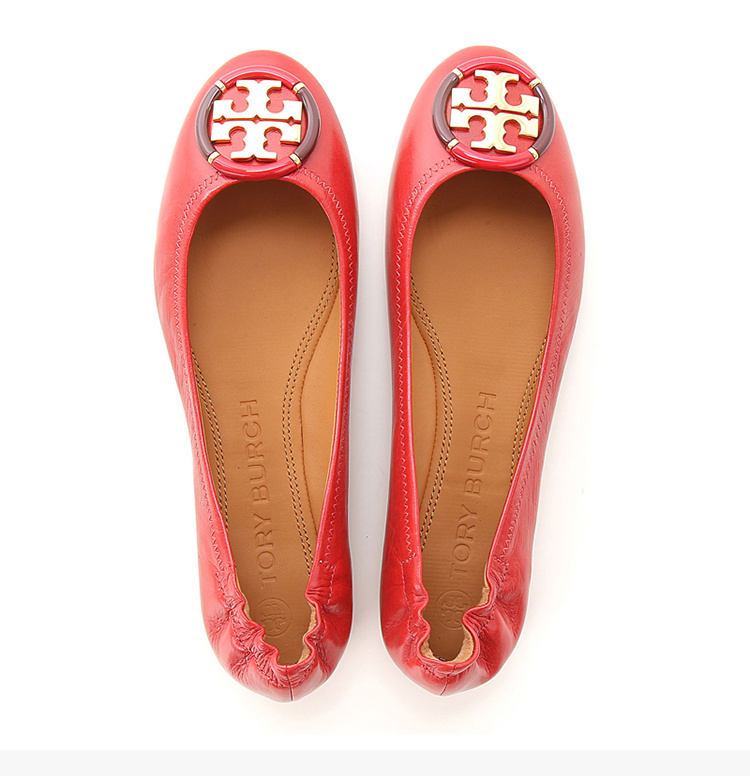 商品Tory Burch|TORY BURCH 女士红色平底船鞋 74062-610,价格¥1784,第10张图片详细描述