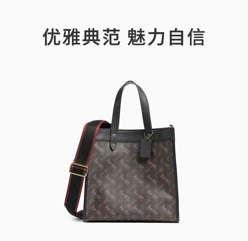 商品Coach|Coach(专柜) 女士单肩包拼色 89143B4SI1,价格¥2213,第2张图片详细描述