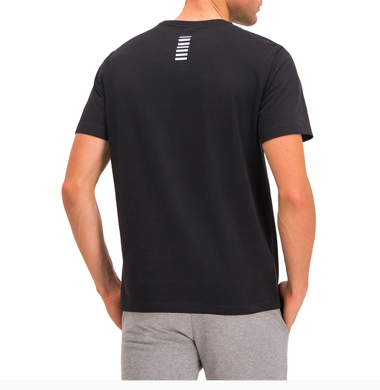 商品Emporio Armani|Emporio Armani 安普里奥 阿玛尼 男士黑色棉质经典LOGO款圆领短袖T恤 6GPT38-J2AZ-1200,价格¥371,第6张图片详细描述