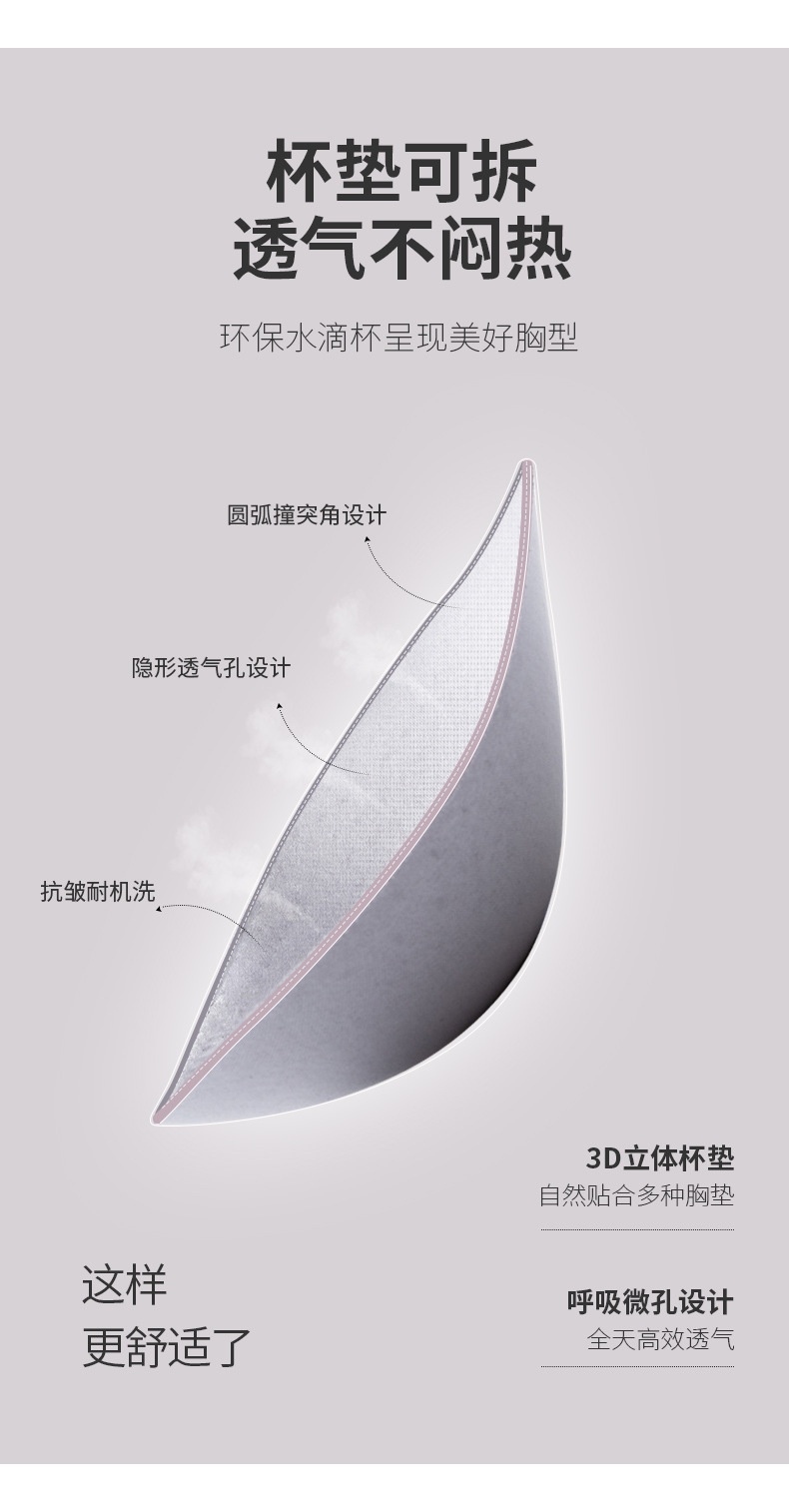 商品[国内直发] GLENVINTEN|格岚云顿英国品牌孕妇文胸春夏薄防下垂孕妇内衣大码一片式前开扣哺乳文胸哺乳内衣,价格¥135,第5张图片详细描述