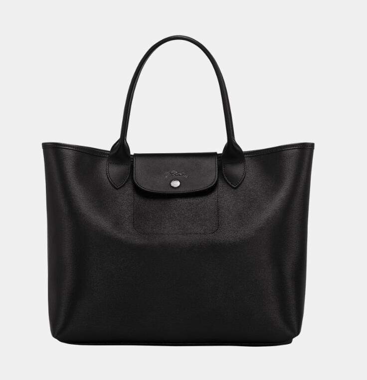 商品[国内直发] Longchamp|珑骧女士新款手提单肩手提包涂层帆��布拼牛皮10182 HYQ,价格¥2042,第1张图片详细描述