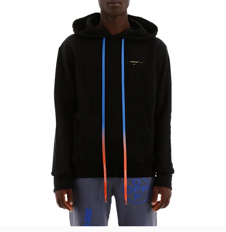 商品[国内直发] Off-White|OFF WHITE 黑色男士卫衣/帽衫 OMAB033F19185010-1060,价格¥2878,第5张图片详细描述