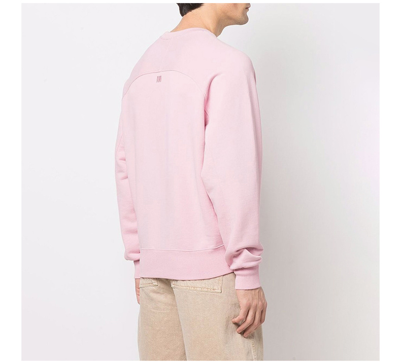 商品AMI|AMI 男士粉色棉质卫衣 USW002-747-655,价格¥2027,第8张图片详细描述
