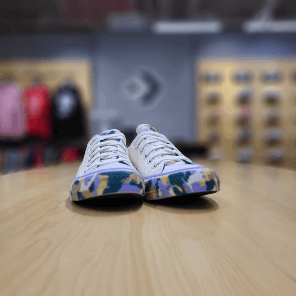 商品【预售商品15天发货】 Converse|【韩国直邮|包邮包税】匡威 女士 CHUNK TAYLOR ALL STAR 颜色 Flow Egret 帆布鞋 CTAS OX EGRET/BRIGHT SPRUCE 570292C,价格¥434,第3张图片详细描述