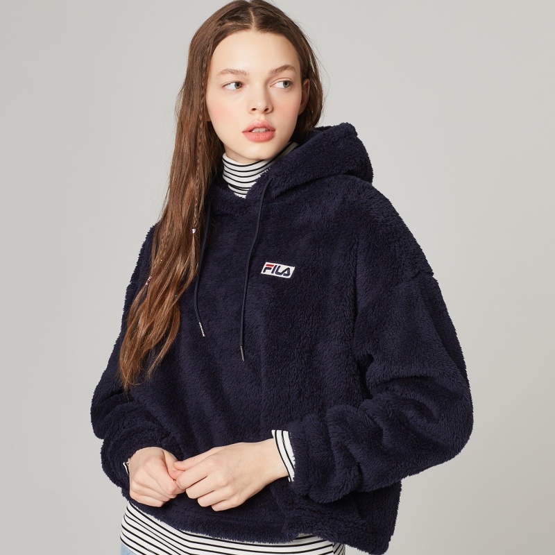 商品Fila|【享贝家】FILA新款Crema Boa女士连帽卫衣FS2POC4152F-INA,价格¥180,第10张图片详细描述