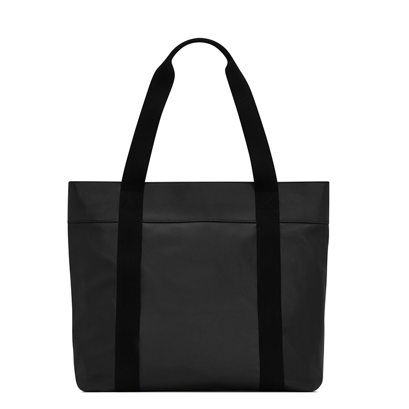 商品Yves Saint Laurent| SAINT LAURENT PARIS/圣罗兰 YSL DAILY CABAS系列 男女通用中号黑色半棉帆布和小羊皮ysl压花手提斜挎单肩包63471603U7E1000,价格¥8301,第3张图片详细描述