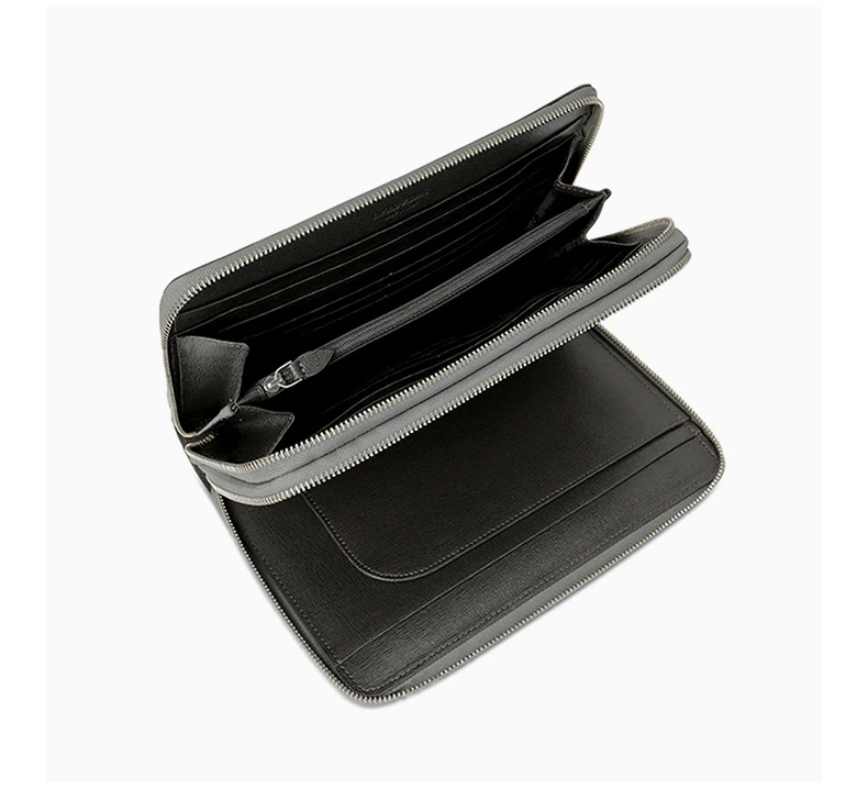 商品[国内直发] Emporio Armani|EMPORIO ARMANI 灰色男士手拿包 Y4R032-YH606-86844,价格¥2193,第4张图片详细描述