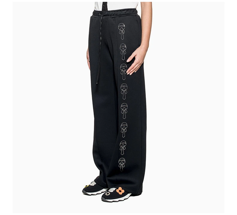 商品Fendi|FENDI 女士黑色休闲裤 FAB075-7SG-F0GME,价格¥2835,第6张图片详细描述