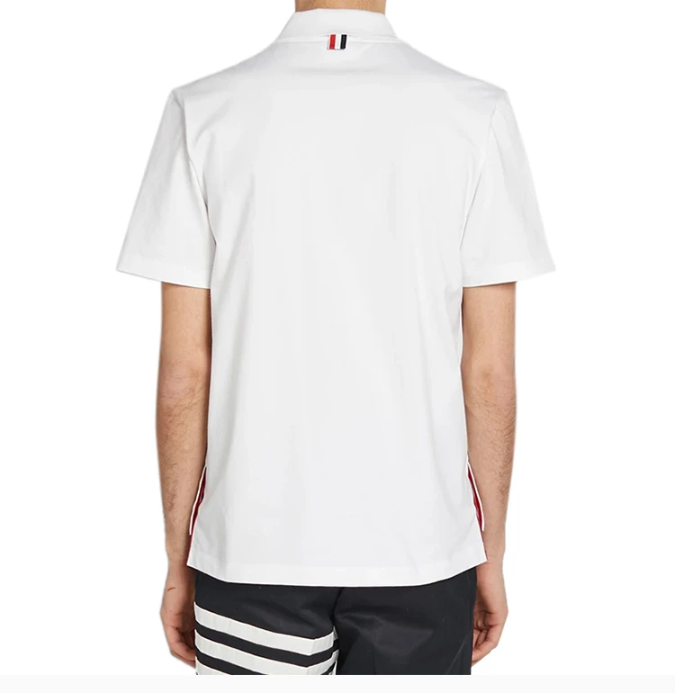 商品Thom Browne|Thom Browne 男士白色POLO MJP060A-01454-100,价格¥1958,第6张图片详细描述