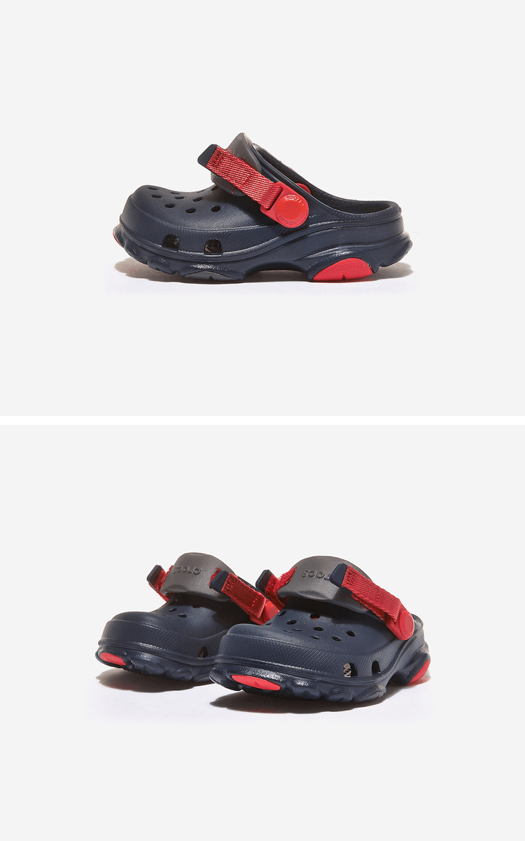 商品Crocs|【韩国直邮|包邮包税】卡骆驰 CLASSIC ALL TERRAIN CLOG K 儿童  凉鞋 沙滩鞋 凉拖鞋 扣带凉鞋  CRS207011 NAVY,价格¥374,第4张图片详细描述