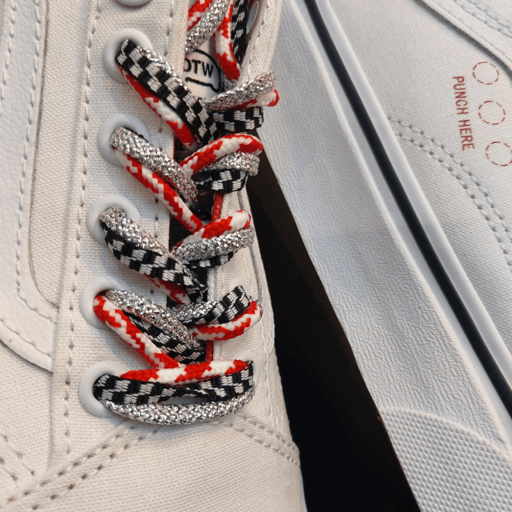商品Vans|【韩国直邮|包邮包税】万斯 Old Skool Tapered #DIY #triple lace/true white (VN0A54F49Y9),价格¥340,第4张图片详细描述