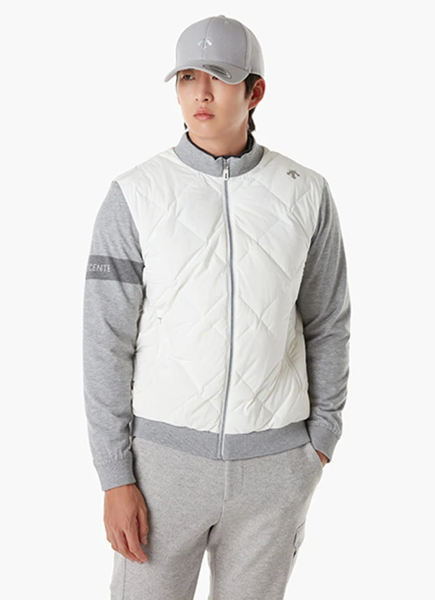 商品【预售商品15天发货】 DESCENTE|高尔夫男士混合针织羽绒夹克 DP42MFKOO5-BWTG,价格¥2408,第9张图片详细描述