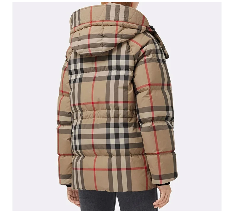 商品[国内直发] Burberry|BURBERRY 女士格纹羽绒服 8045956,价格¥10439,第6张图片详细描述