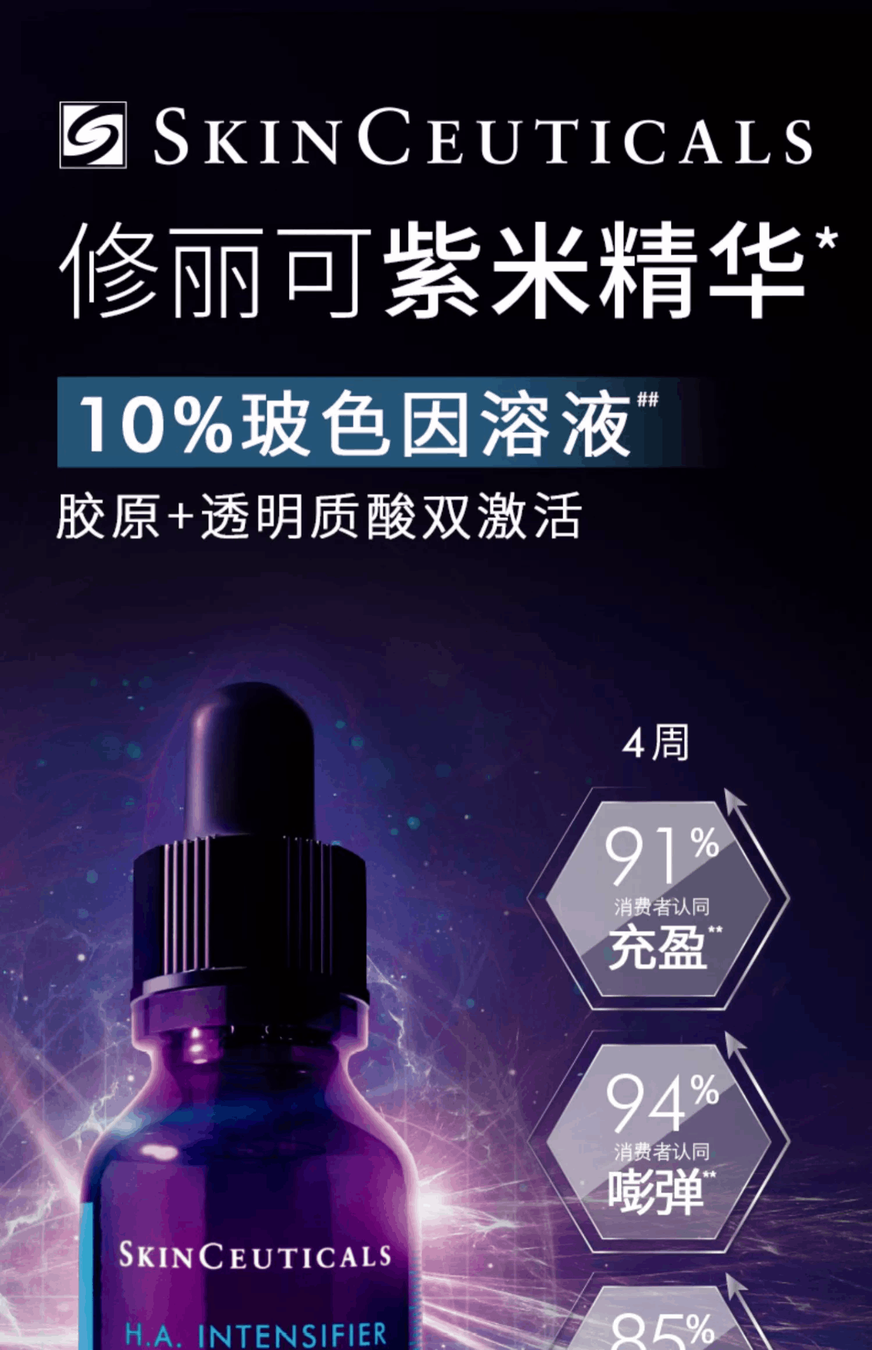 商品SkinCeuticals|SKINCEUTICALS/修丽可 赋颜丰盈紫米精华液 30ML,价格¥768,第1张图片详细描述