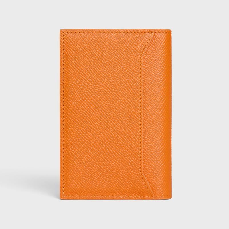 商品Celine|CELINE赛琳 男士荧光橙色小牛皮卡片夹,价格¥2693,第6张图片详细描述