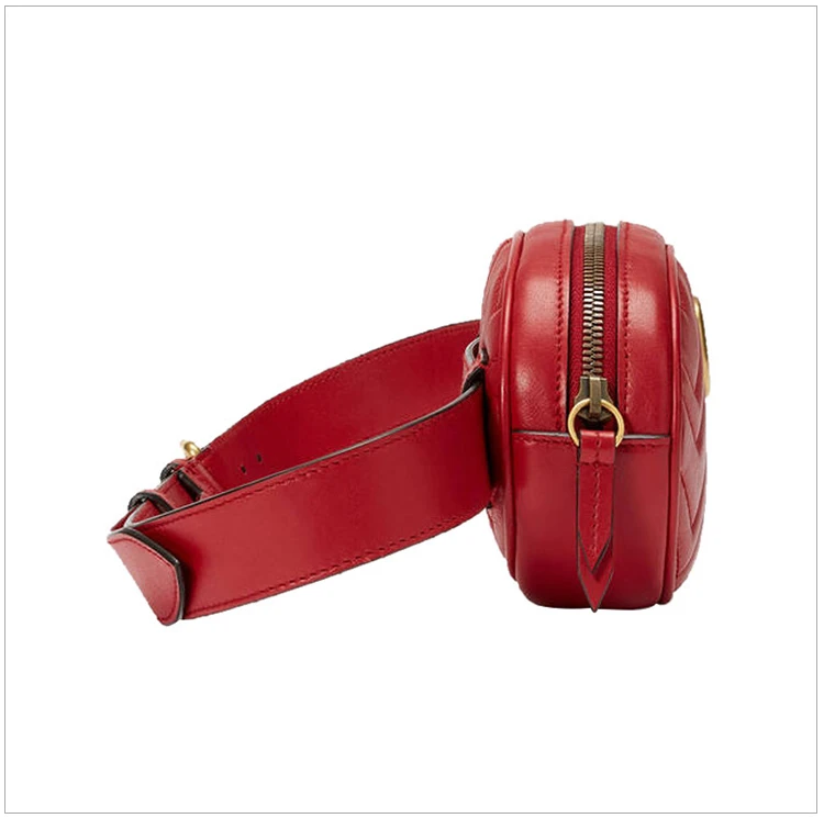商品[国内直发] Gucci|GUCCI 红色女士腰包 476434-DSVRT-6433,价格¥6114,第5张图片详细描述