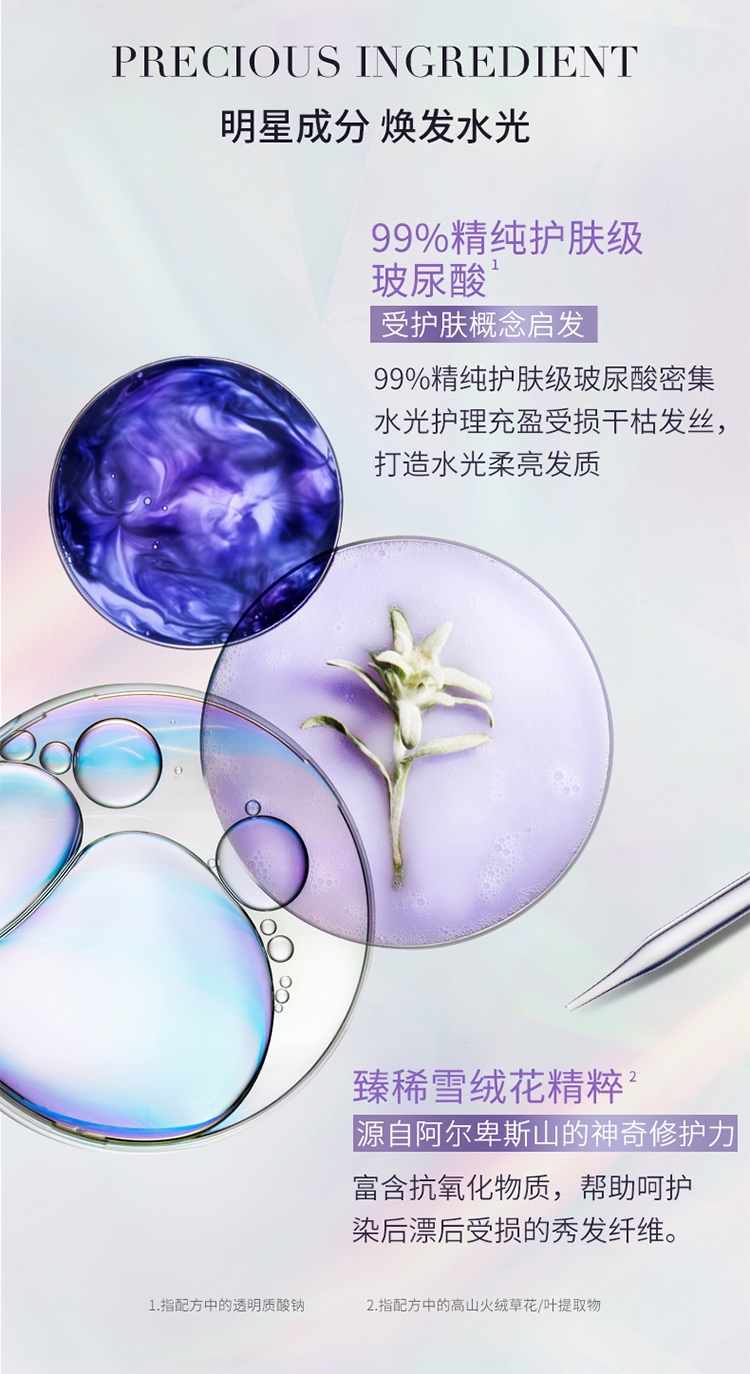 商品Kérastase|Kerastase卡诗玻尿酸水光洗发水500ml,价格¥371,第4张图片详细描述