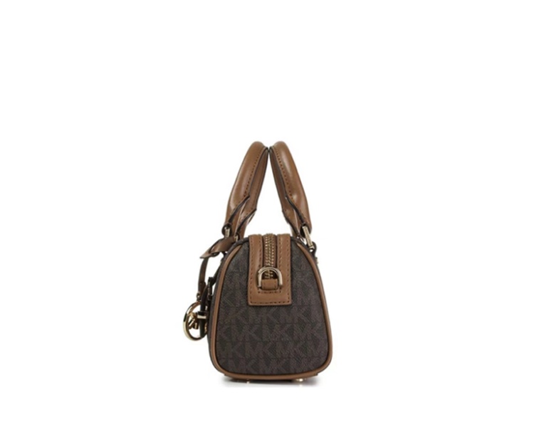 商品Michael Kors|Michael Kors  BEDFORD LEGACY超小号女士手提斜挎波士顿包 32F9G06C0B BRN ACORN,价格¥1141,第5张图片详细描述