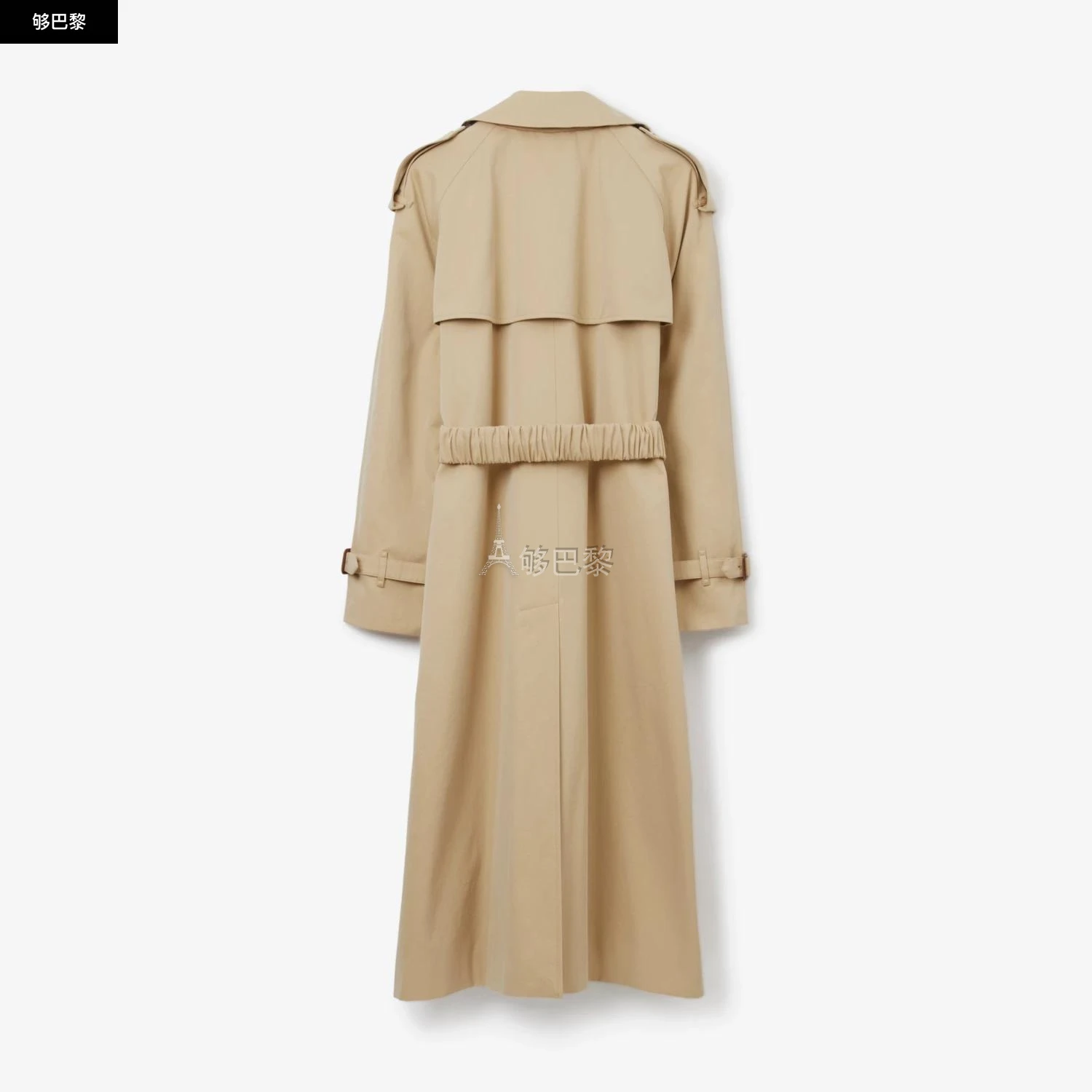 商品Burberry|【预售】 巴宝莉 24秋冬 女士 风衣 长款嘎巴甸 Trench 风衣 80726781,价格¥17469,第5张图片详细描述