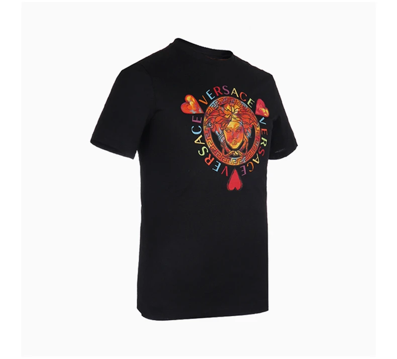 商品[国内直发] Versace|VERSACE 女士黑色棉质T恤 A83858-A201952-A1008,价格¥1686,第5张图片详细描述