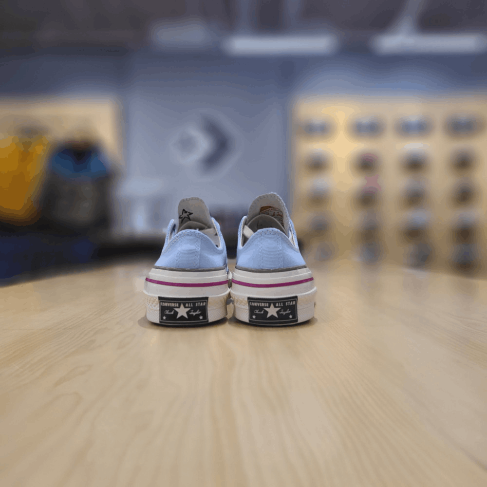 商品【预售商品15天发货】 Converse|【韩国直邮|包邮包税】�匡威 CHUNK TAYLOR 70 颜色模块 Chambray 蓝色 LOW 帆布鞋 570789C,价格¥536,第5张图片详细描述