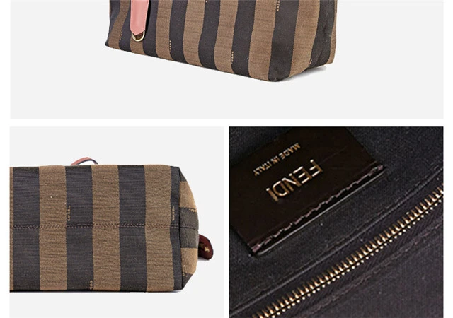 商品[国内直发] Fendi|Fendi 芬迪 棕色PVC女士手提包 8BH185-Q0Z-F0P0F,价格¥6323,第8张图片详细描述