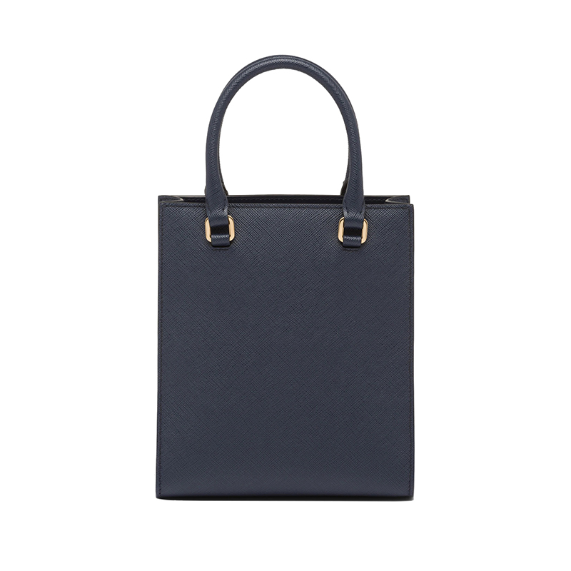 商品Prada|PRADA/普拉达 22新款 女士小号波罗的海蓝saffiano皮革珐琅徽标拆卸织物肩带单肩手提斜挎包1BA333_NZV_F0216_V_N2A,价格¥15269,第4张图片详细描述
