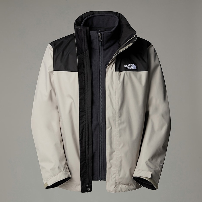 商品The North Face|The North Face/北面24新款 男士灰色聚酯纤维三合一夹克,价格¥1942,第4张图片详细描述