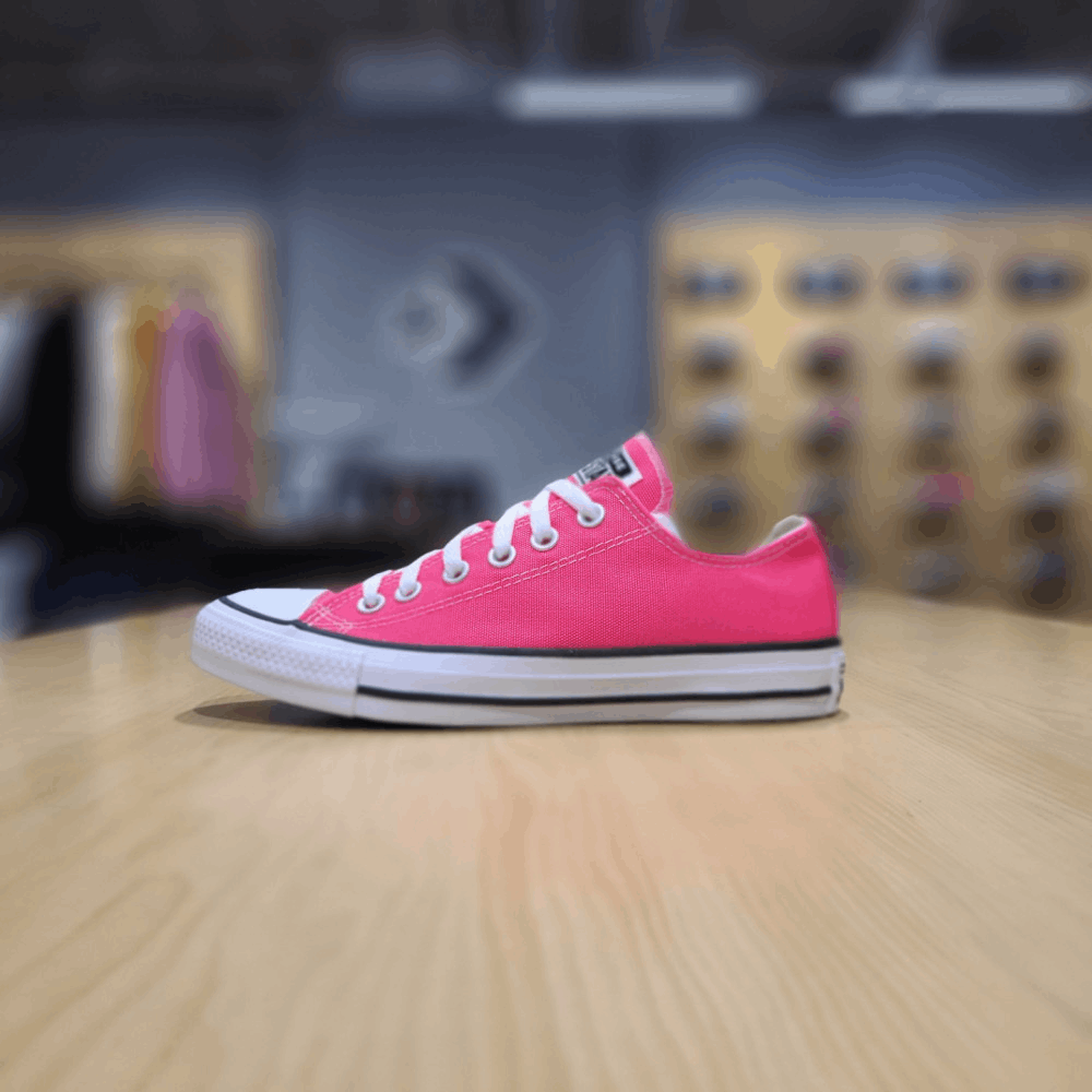 商品Converse|【韩国直邮|包邮包税】匡威 女士 CHUNK TAYLOR ALL STAR SEASONAL 颜色 超粉色 LOW 帆布鞋 CTAS OX HYPER PINK 170157C,价格¥414,第2张图片详细描述