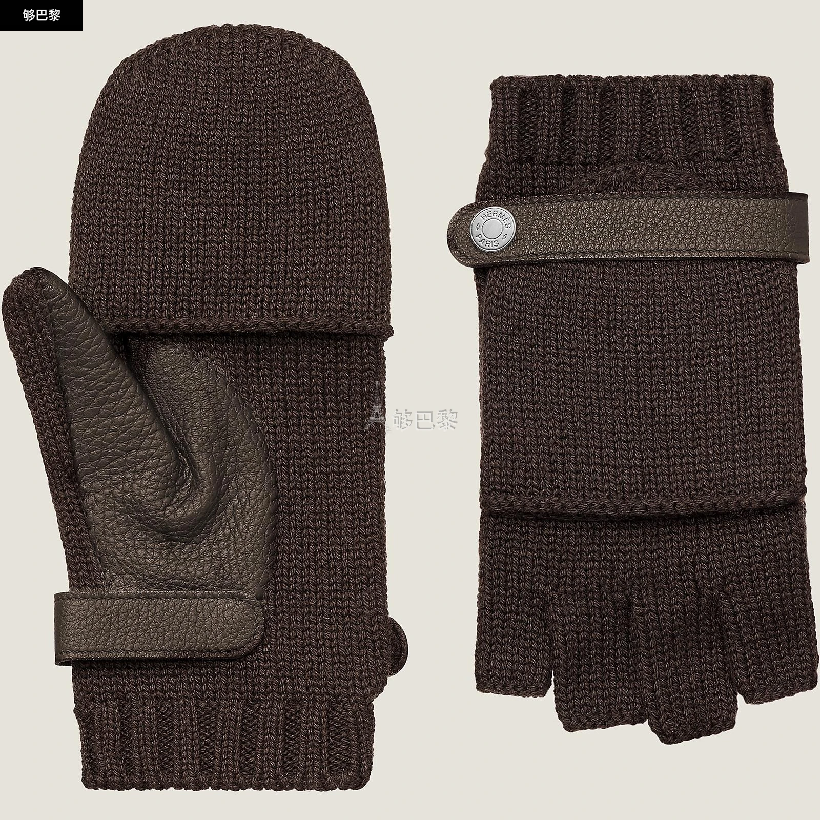 商品Hermes|【预售】 爱马仕 24秋冬 男士 手套 Moufles Lionel H162052G M2M,价格¥5162,第3张图片详细描述