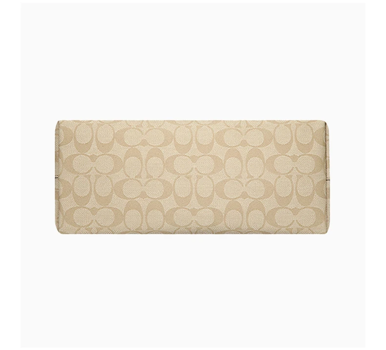 商品[国内直发] Coach|coach 女士大号卡其色PVC手提单肩包 79609IMDQC,价格¥1335,第8张图片详细描述
