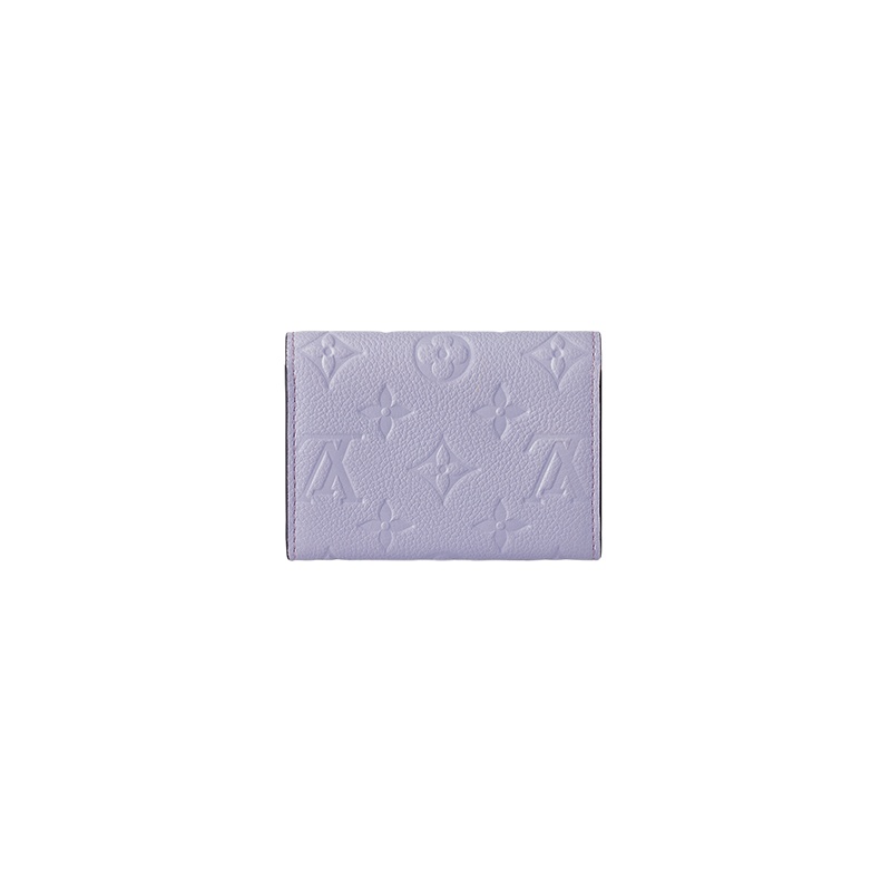 商品Louis Vuitton|路易威登女士鸢尾花紫色柔软粒面压花牛皮按扣开合零钱包 M82394,价格¥3375,第3张图片详细描述