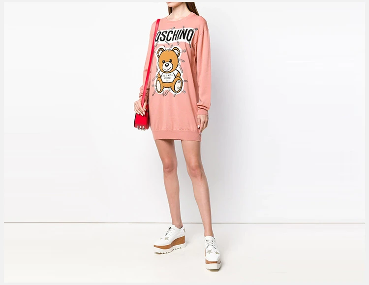 商品[国内直发] Moschino|MOSCHINO 粉色女士针织衫/毛衣 EV0493-5501-1147,价格¥1797,第8张图片详细描述