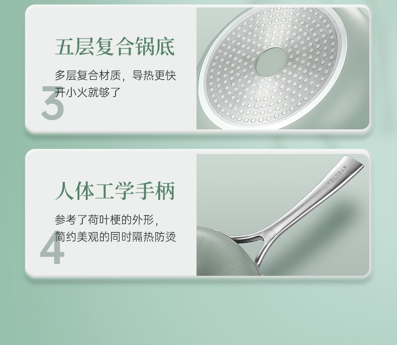 商品[国内直发] URBAN SPLASH|VELOSAN荷叶煎锅,价格¥551,第5张图片详细描述