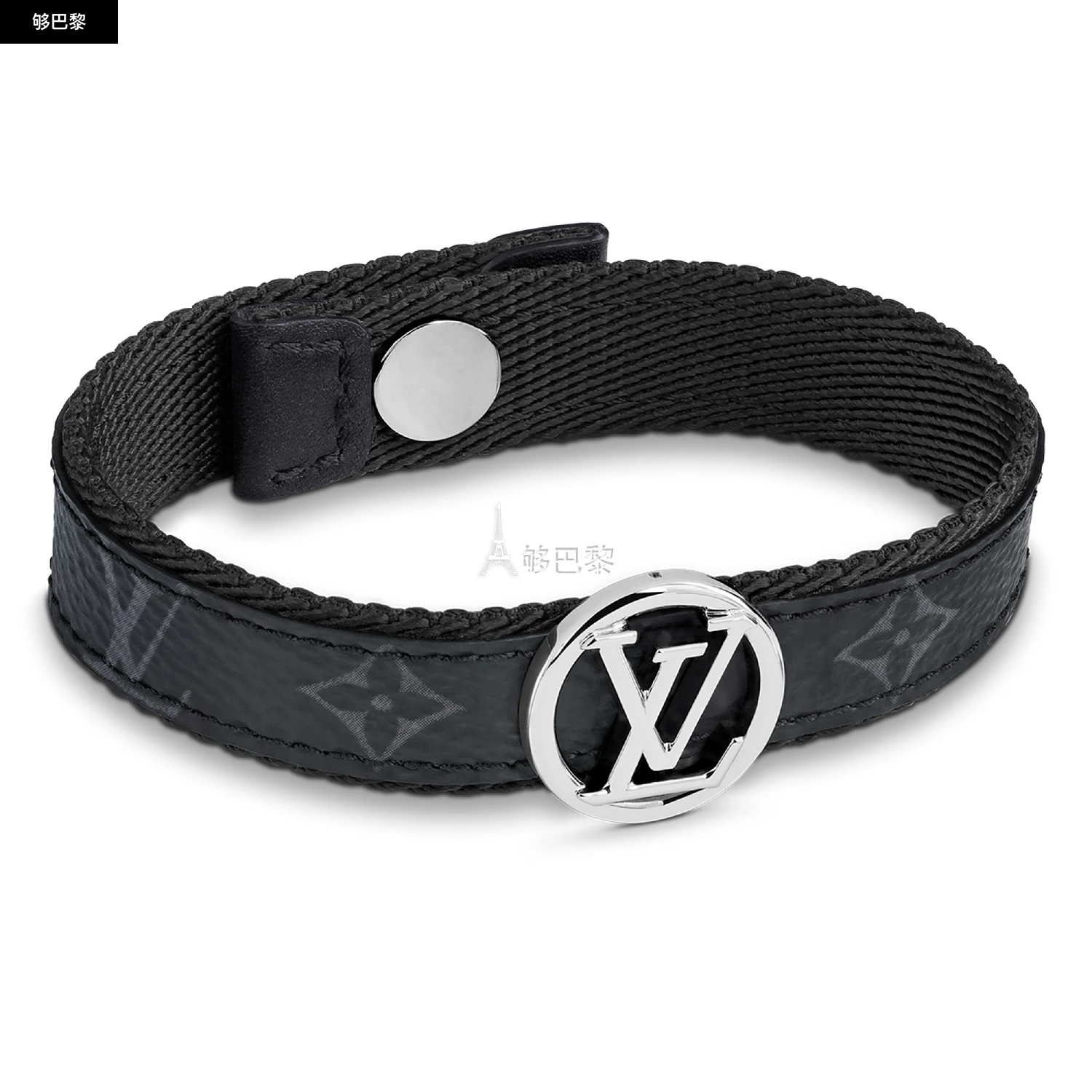 商品Louis Vuitton|【预售】 男士 手镯 LV CIRCLE 手镯  M6549/Noir LVUQ7QQRBCK ,价格¥3325,第4张图片详细描述