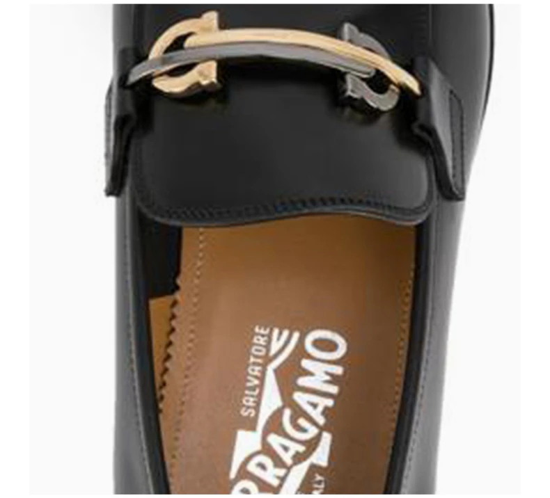 商品Salvatore Ferragamo|SALVATORE FERRAGAMO 黑色男士套脚正装鞋 02-0373-745223,价格¥5896,第8张图片详细描述