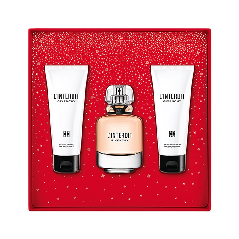 商品Givenchy|纪梵希心无禁忌2022限量香水套装 [浓香水50ml+沐浴油75ml+润肤露75ml],价格¥663,第10张图片详细描述