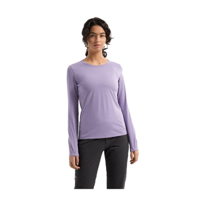 商品Arc'teryx|ARCTERYX始祖鸟 TAEMA CREW 女士长袖星际紫T恤,价格¥606,第5张图片详细描述
